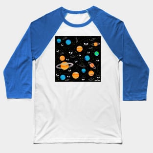 the galaxy full of planets and alien life wallpaper ecopop Baseball T-Shirt